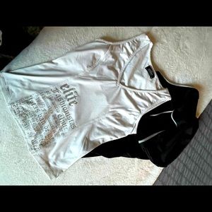 Elite tank tops / two pieces / black / white